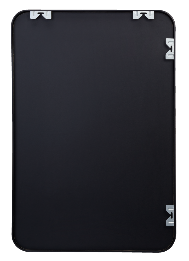 CANVAS Truro Metal Rectangular Wall Mirror, Black, 20 x 30-in