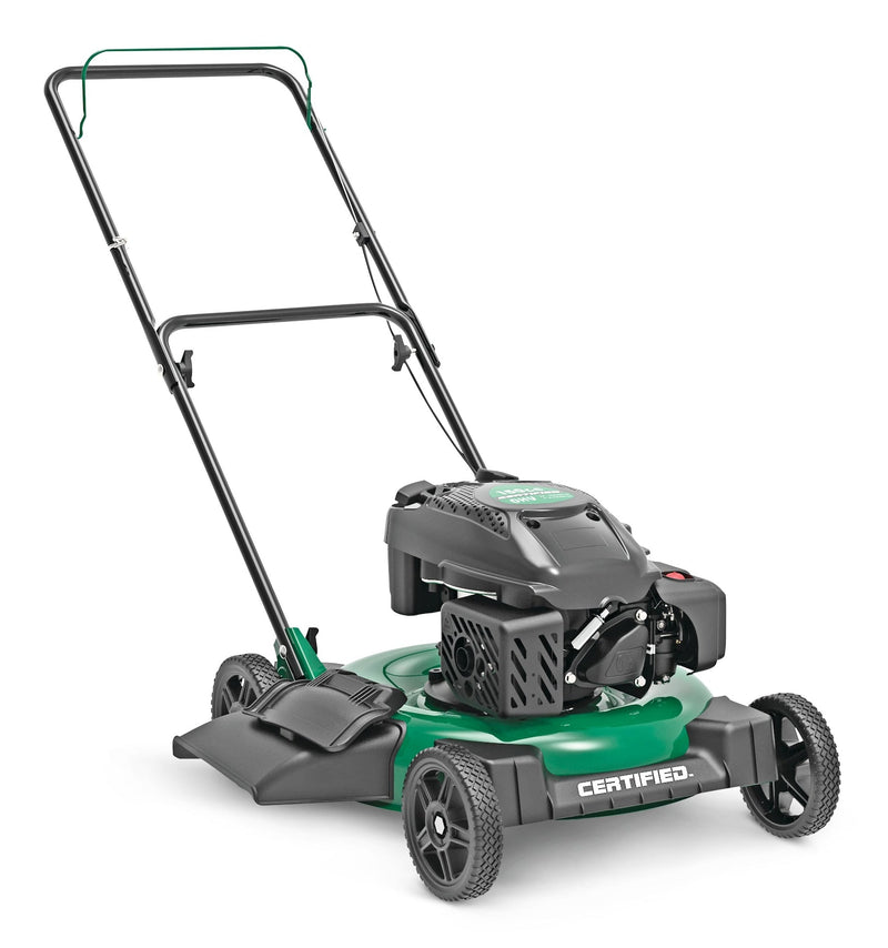 Certified 150cc 2-in-1 Gas Engine Walk Behind Push Lawn Mower with Side Discharge, 21-in V2263