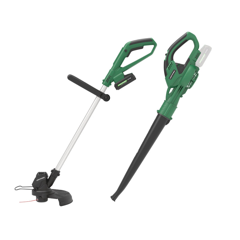 Certified 20V Cordless Line Grass Trimmer & Sweeper Combo S8132