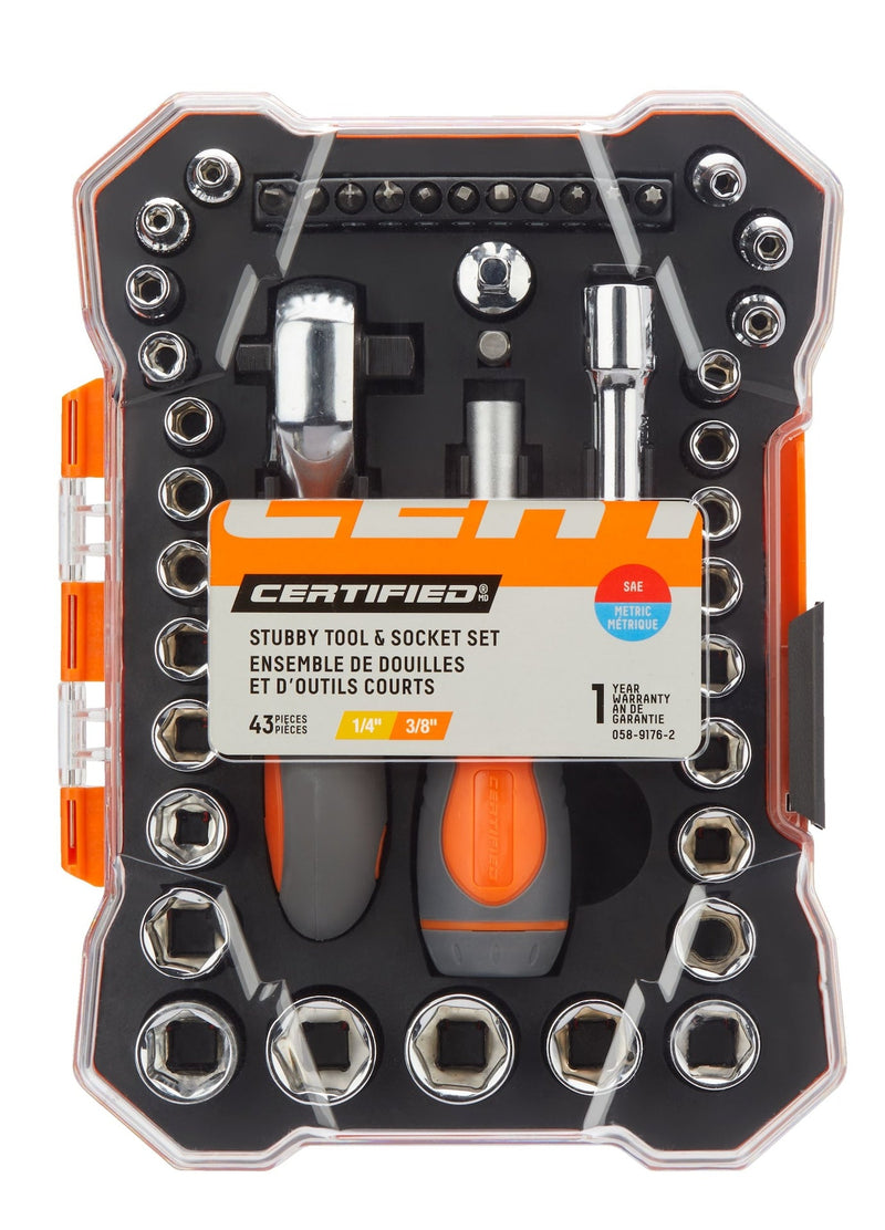 Certified Home Repair Tool & Socket Set, 43-pc Q3721