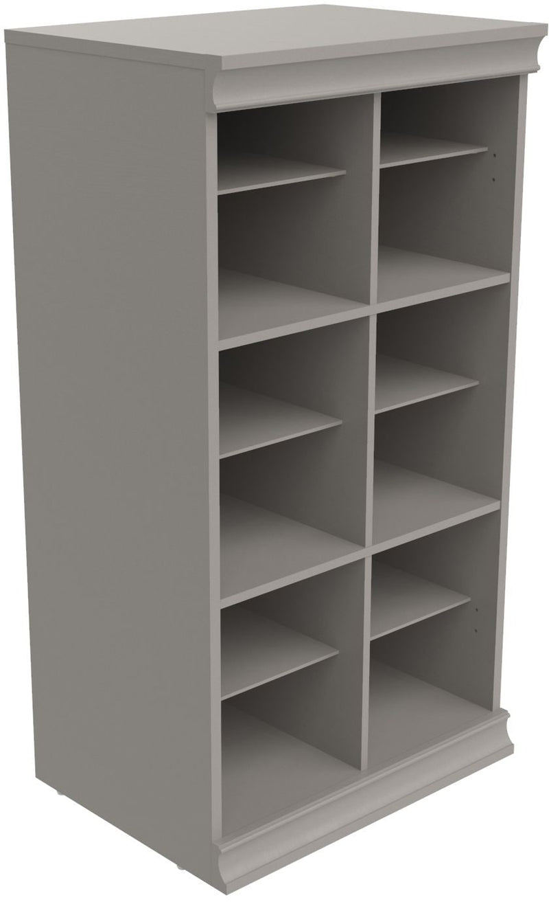Modular Adjustable Divided Storage Shelves/Unit, Taupe H4824