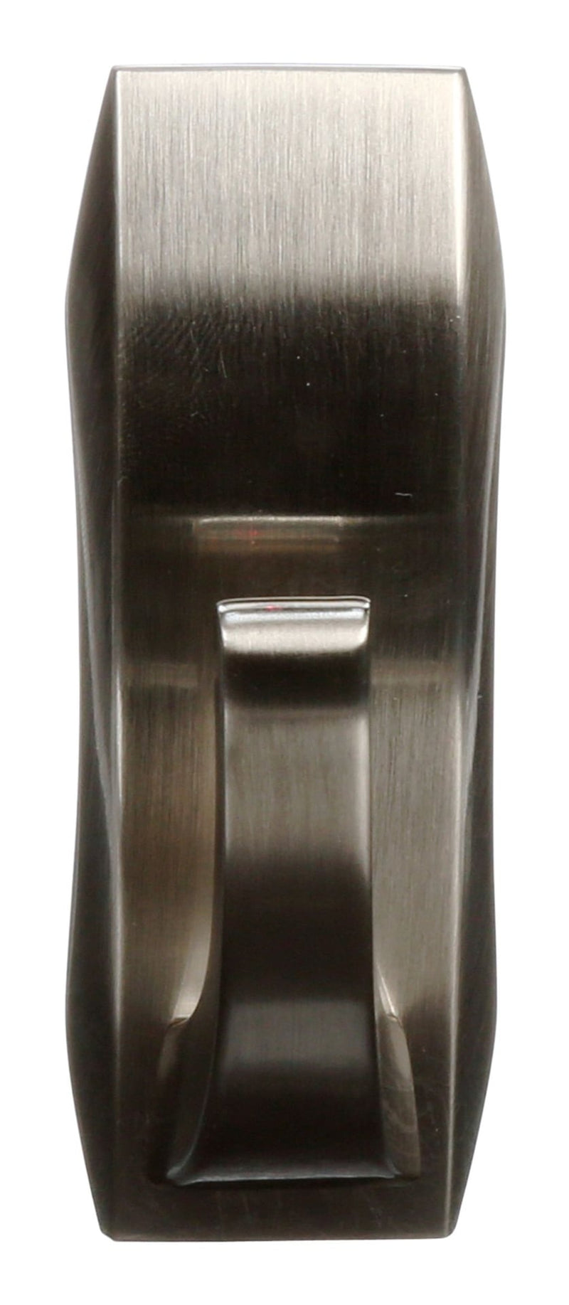 Medium Metal Décor Hook with Adhesive Strips, Brushed Nickel, 3-lbs, 1 Strip per Pack A716
