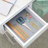 Con-Tact Grip Excel Non-Adhesive Cushioned Shelf/Drawer Liner, Grey, 12-in x 10-ft
