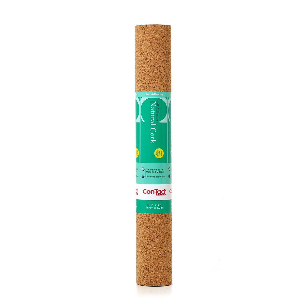 Con-Tact Self-Adhesive Multi-Use Cork Shelf/Drawer Liner & Bulletin/Message Board, 18-in x 4-ft