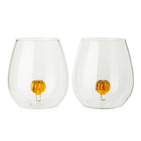 591-mL Borosilicate Pumpkin Wine Tumbler, 2-pk