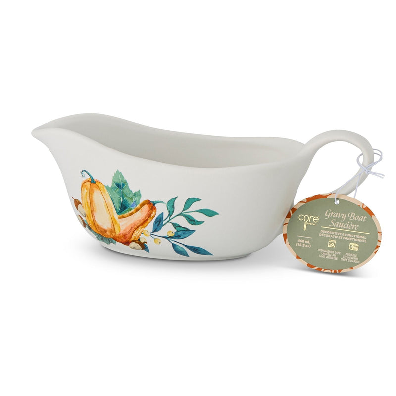 Dishwasher Safe Stoneware Harvest Gravy Boat I2694