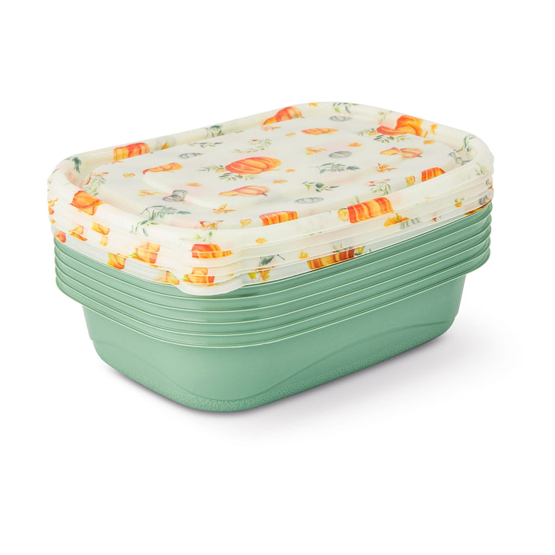 Harvest Green/White Disposable Containers Q4821