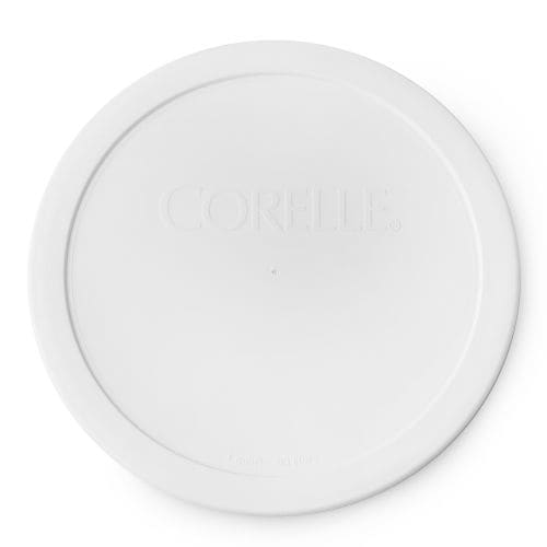 Plastic Round Bowl Lid Cover, Fits 28-oz, White