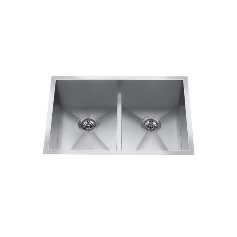 CXZD772L 29-in Low Divide Stainless Steel Double Bowl Sink E6523