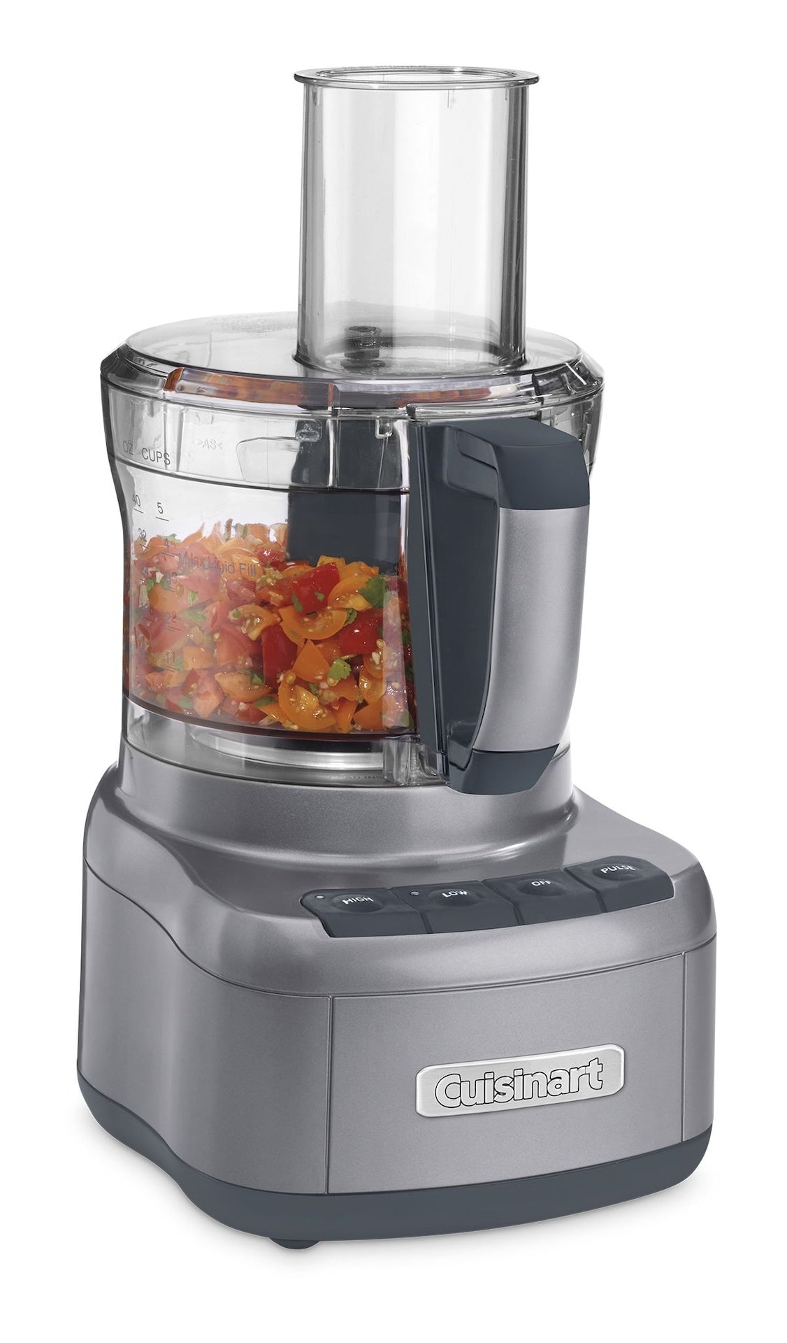 Elemental Food Processor with Dishwasher Safe Parts, BPA-Free, Silver, 8 Cups