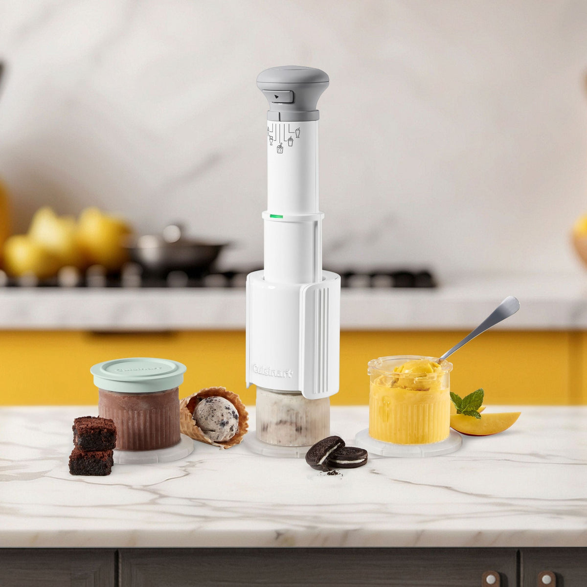 Fast Freeze White Ice Cream & Yogurt Maker