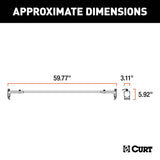 18122 Quick-Release Roof Rack Crossbars, Black Steel, Select Wrangler JK