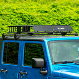 18122 Quick-Release Roof Rack Crossbars, Black Steel, Select Wrangler JK