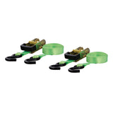 83028 16-ft Lime Green Cargo Straps with S-Hooks (1,100-lb, 2-pk)