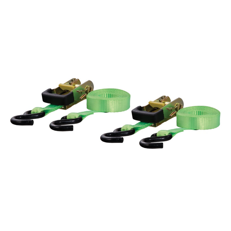 83028 16-ft Lime Green Cargo Straps with S-Hooks (1,100-lb, 2-pk) P1763