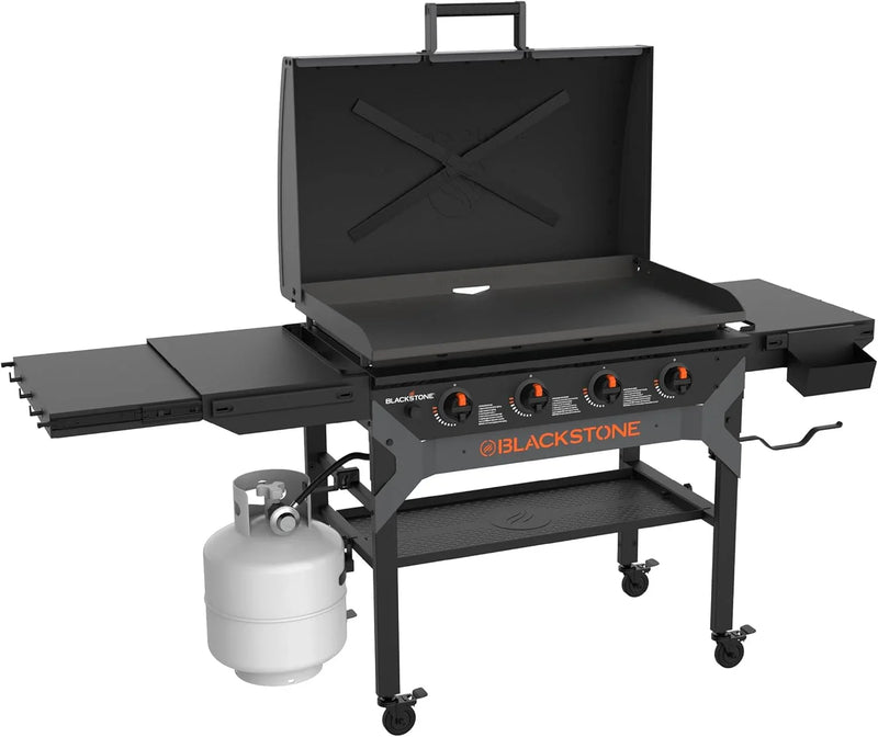 Iron-Forged 36" Omnivore Griddle – Premium Powder-Coated Steel with Reinforced Hood, Black Finish U3247