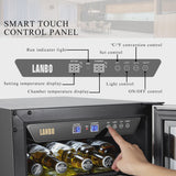 Lanbo 76 Cans Under Counter Compressor Beverage Cooler Refrigerator, 15 inch Width