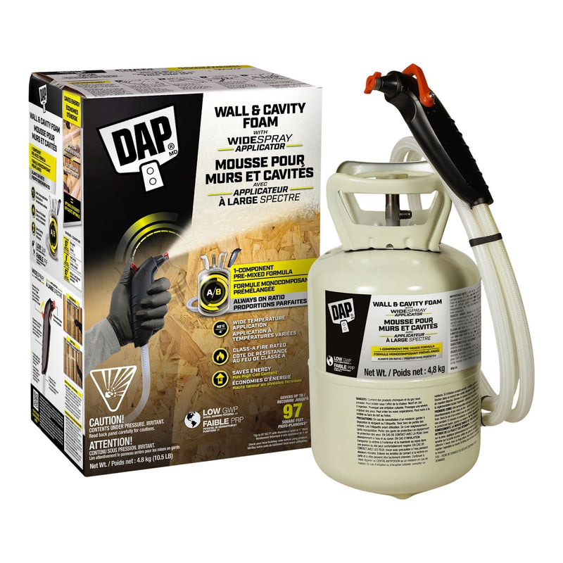 Wall and Cavity 1-Component Foam with Wide Spray, 10.4-lb W566