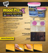 WoodPro-X With DryDex, 453-g, Wood Filler