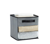 Collapsible Transparent Front Cube, 11-in, 6-pk, Grey