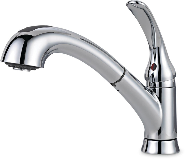 Casey Single Handle Pull Out Kitchen Faucet, Chrome I8904