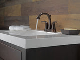 Delta Faucet Lahara Double Handle Rigid Spout 4-in Centerset Bathroom Sink Faucet, WaterSense Certified, Venetian Bronze