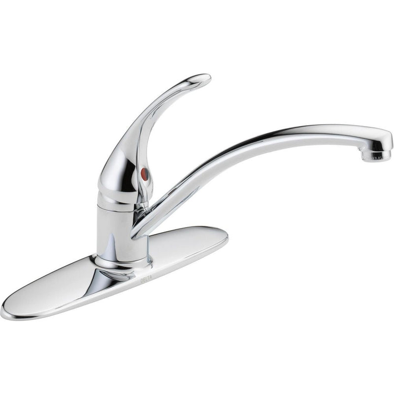 Faucet Principals Single Handle Kitchen Faucet, Chrome E4682