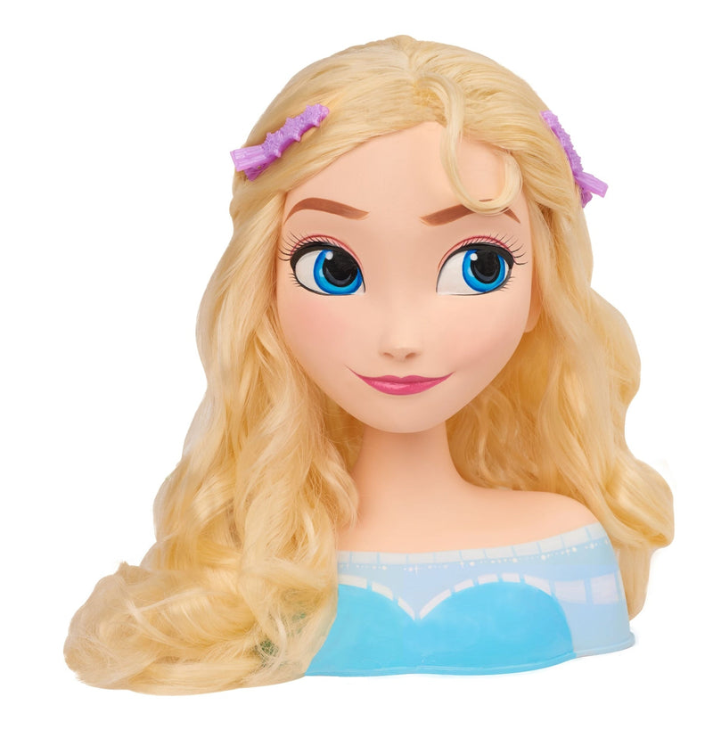 Frozen Elsa Styling Head Toy with 14 Accessories for Hair Styling and Braiding, Ages 3+ R3944