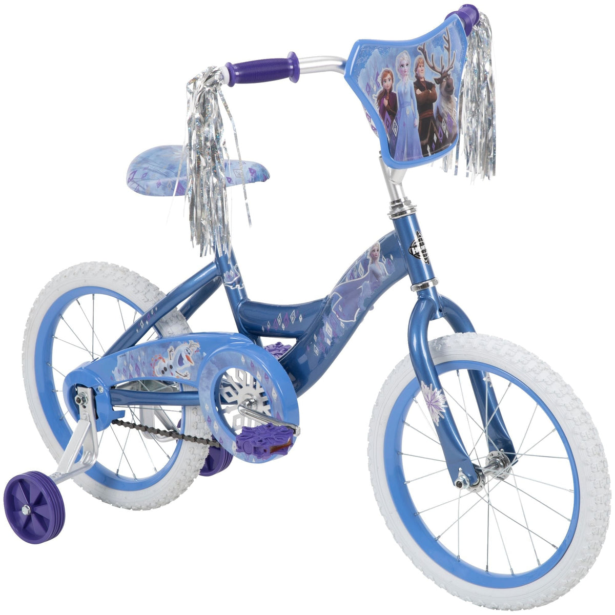 Frozen Kids' Bike, 16-in Wheel, Ice Blue/White
