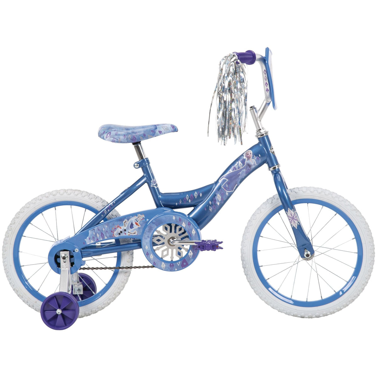 Frozen Kids' Bike, 16-in Wheel, Ice Blue/White