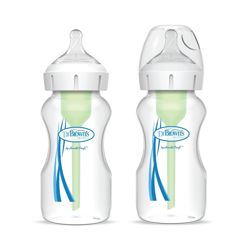 + Wide Neck Bottles, 9-oz, 2-pk K8675