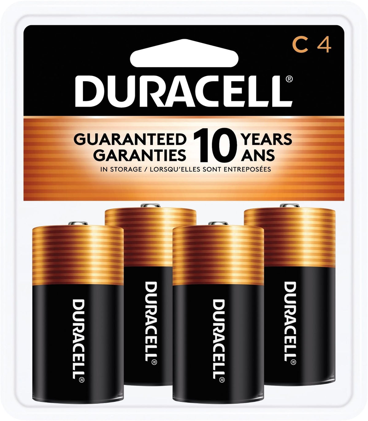 Coppertop C Alkaline Batteries, All Purpose, 4-pk