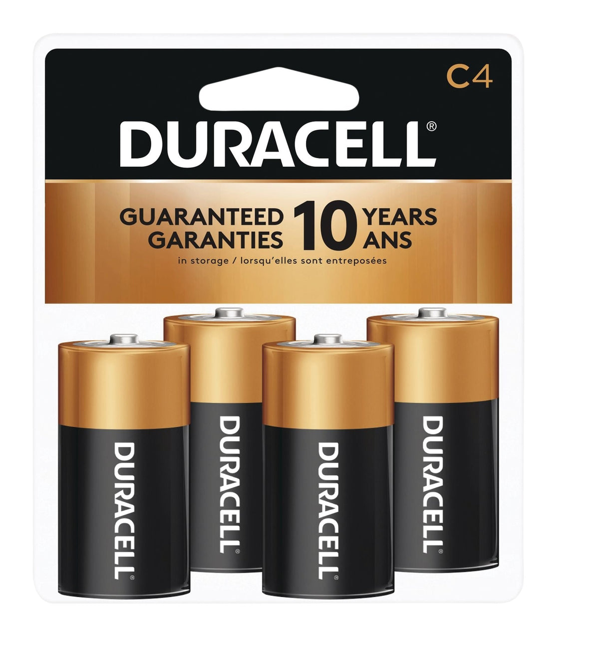 Coppertop C Alkaline Batteries, All Purpose, 4-pk