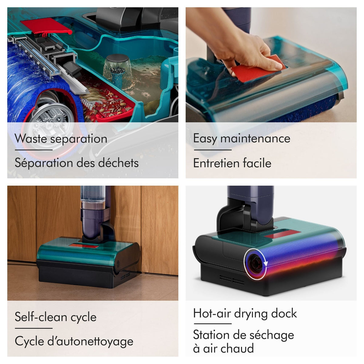 Clean + Wash Hygiene Vacuum Cleaner, Lightweight, Self-Drying Deck