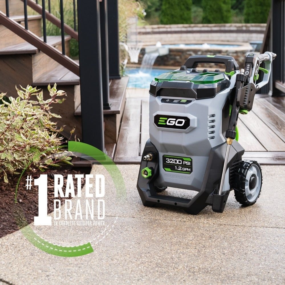 HPW3204-2 POWER+ 3200 PSI Pressure Washer with 2 x 6.0Ah Batteries and 320W Charger
