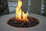 Lunar Bowl Fire Pit, Natural Gas, Light Grey, 45,000 BTU