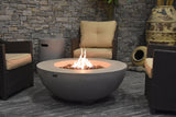 Lunar Bowl Fire Pit, Natural Gas, Light Grey, 45,000 BTU