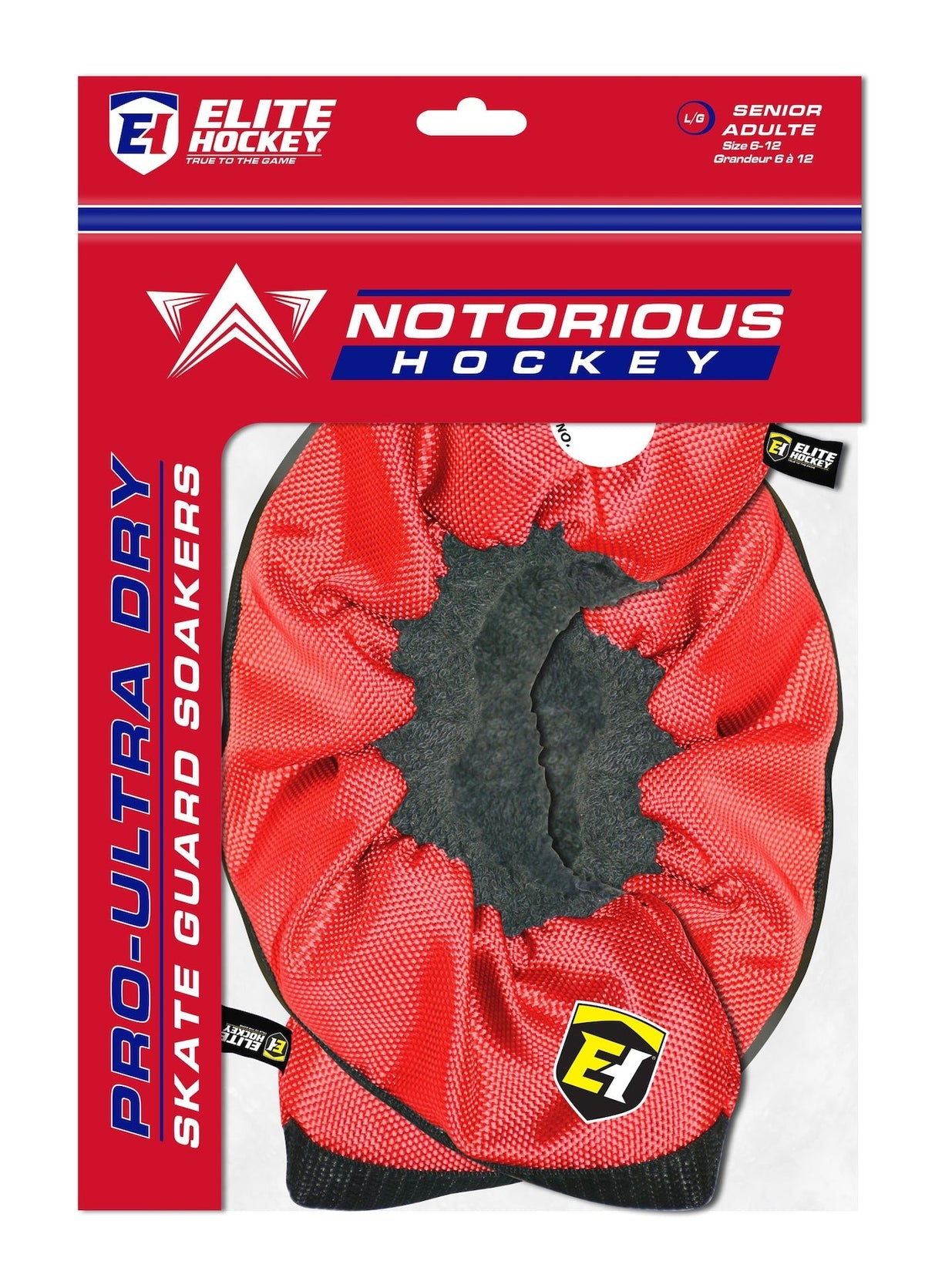 Notorious Pro-Ultra Dry Soakers Skate Guards, Red, Assorted Sizes