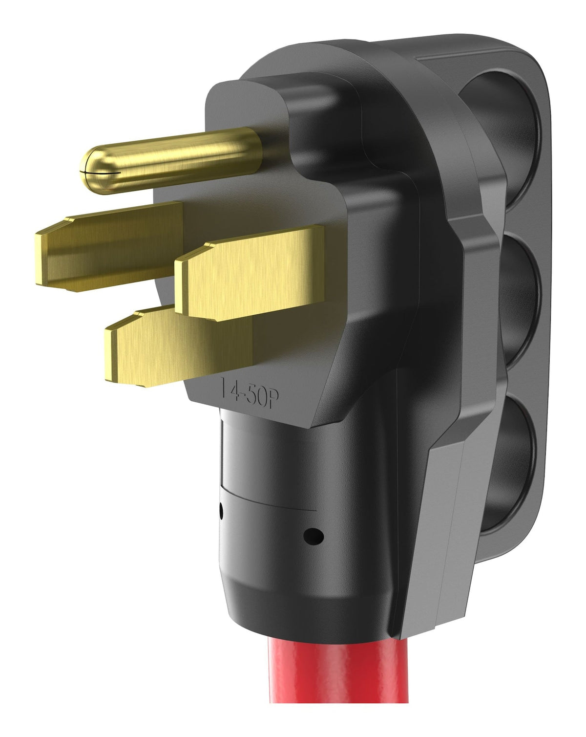 50A 25-ft Single-Outlet RV & EV Extension Cord, Red