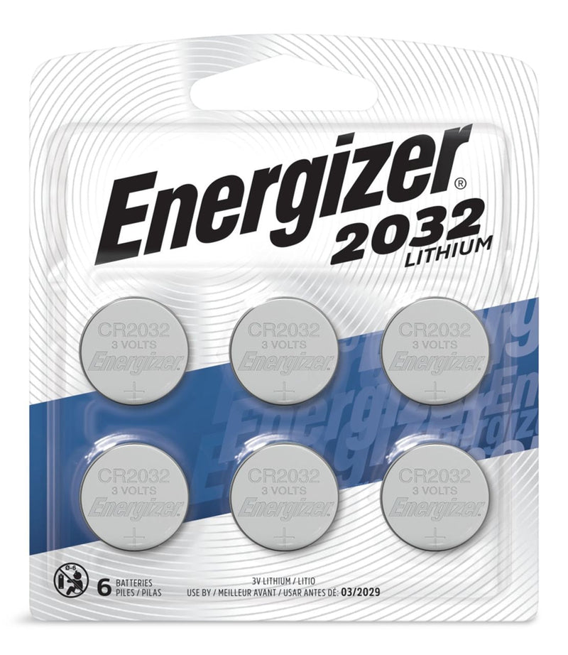 6-pk CR2032 3V / 3 Volt Lithium Coin Cell Batteries, Long Lasting G5568