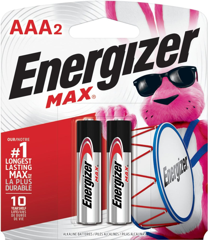 Max 2-pk AAA Alkaline Batteries, Long Lasting, All Purpose P4609