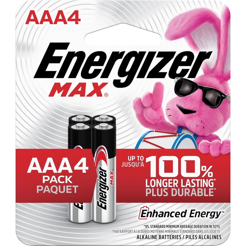 Max 4-pk AAA Alkaline Batteries, Long Lasting, All Purpose W347