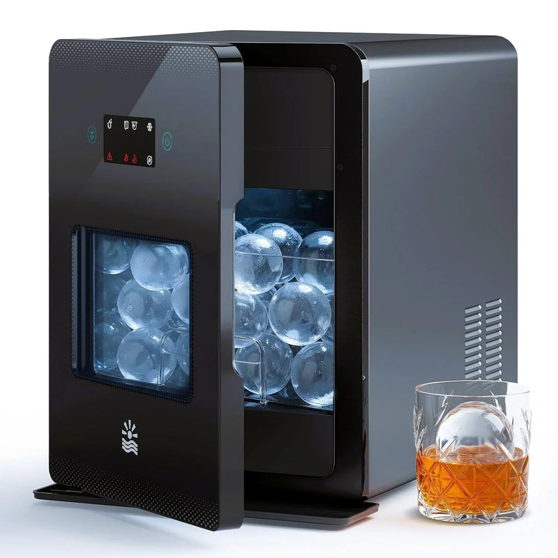 Clear Ice Ball Maker 2" 4 Spheres 144/Day LCD Self-Cleaning J1629