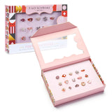 Kids Glam Rings Set, 15 Piece, Pink