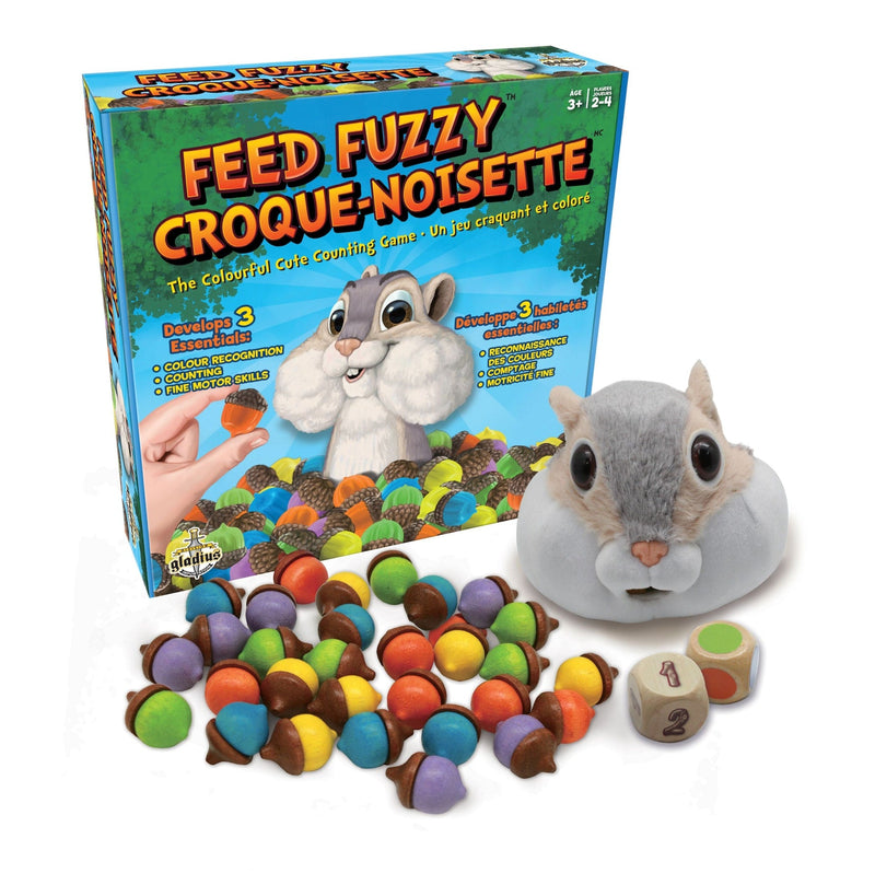 Feed Fuzzy Colourful Counting Game, Bilingual, Ages 3+ I1019