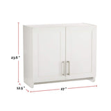 2-Door Wall Laundry Cabinet, White