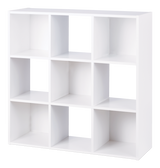 9-Cube Storage Organizer, Bookcase/Bookshelf, White