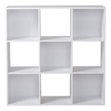 9-Cube Storage Organizer, Bookcase/Bookshelf, White