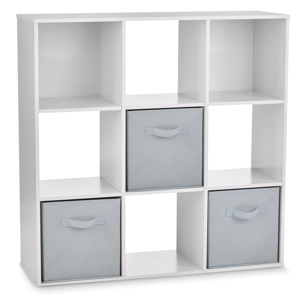9-Cube Storage Organizer, Bookcase/Bookshelf, White