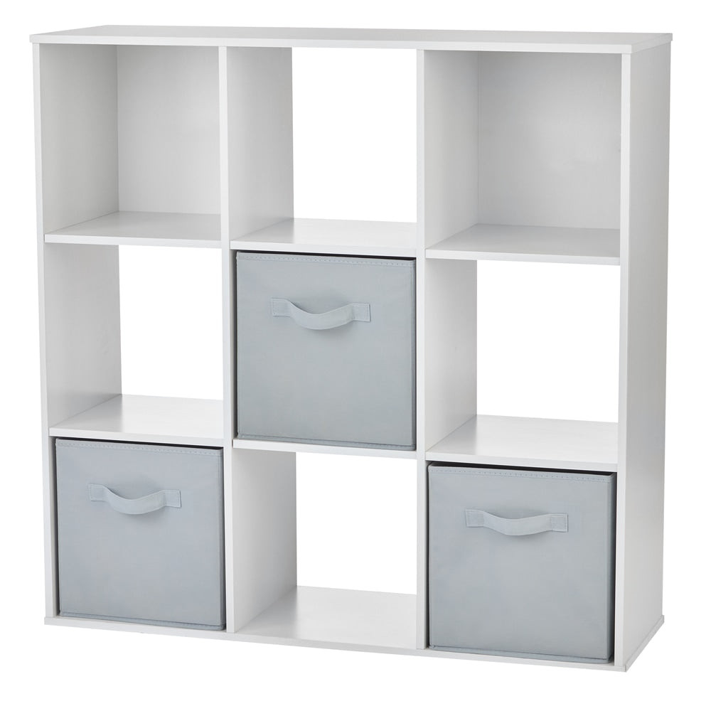 9-Cube Storage Organizer, Bookcase/Bookshelf, White